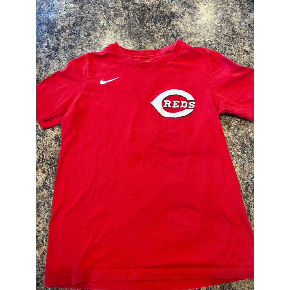 Nike Cincinnati Reds Elly De La Cruz 44 Youth Red T-Shirt Medium 10-12 MLB